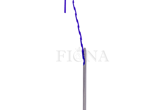 Pdo Hilo Espiculadoの鋳造物のコグの糸の平らなScupted 18g 100mmの詐欺のCanula