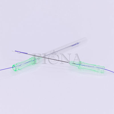 21G 60mm CanuladoのCanulas PCLの糸の上昇のAgulha Afiadaの針