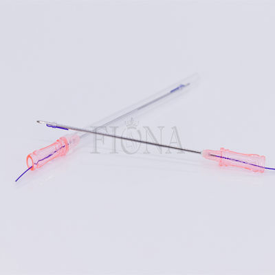 鈍いCannula、PDOの皮の通ることが付いている18G 100mmのコグPDOの糸