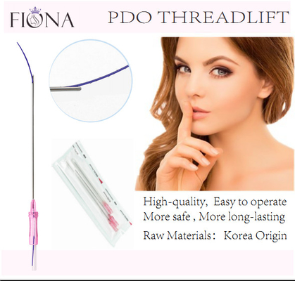 即刻に表面持ち上がることのためのNonsurgical PDOの糸の表面持ち上がるコグの糸18G 100mm