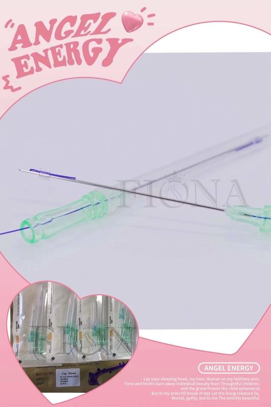 鈍いCannula PDOが付いているBeautlift PDOの目の糸の上昇はキャッツ・アイ/眉毛の上昇に通す